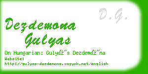 dezdemona gulyas business card